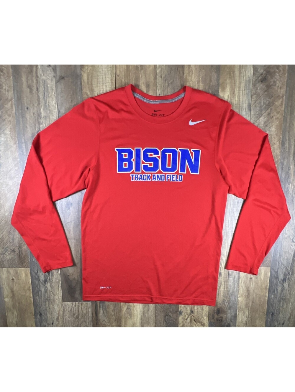 NCAA Nike HOWARD BISON HBCU Small Track & Field Dri-Fit Long Sleeve Performance